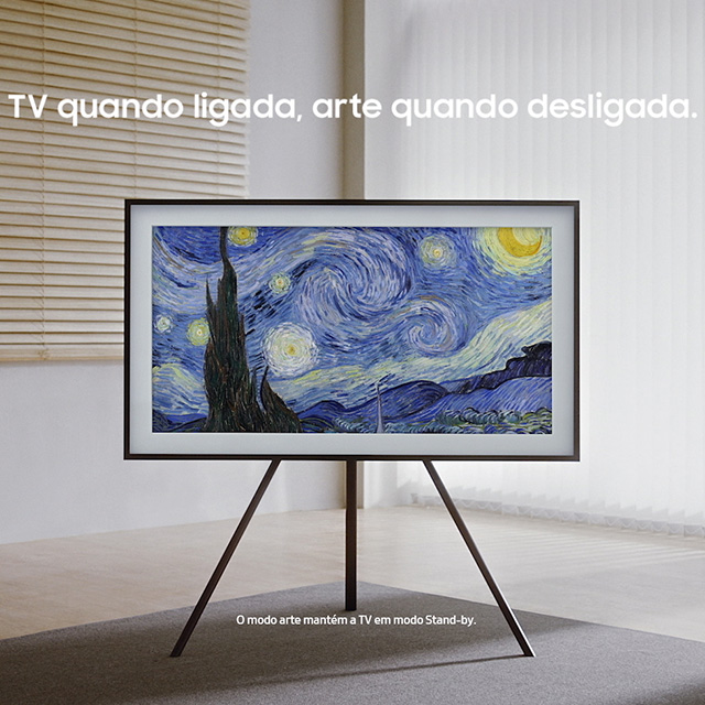 imagem sobre Samsung The Frame
TV ligada. Arte desligada